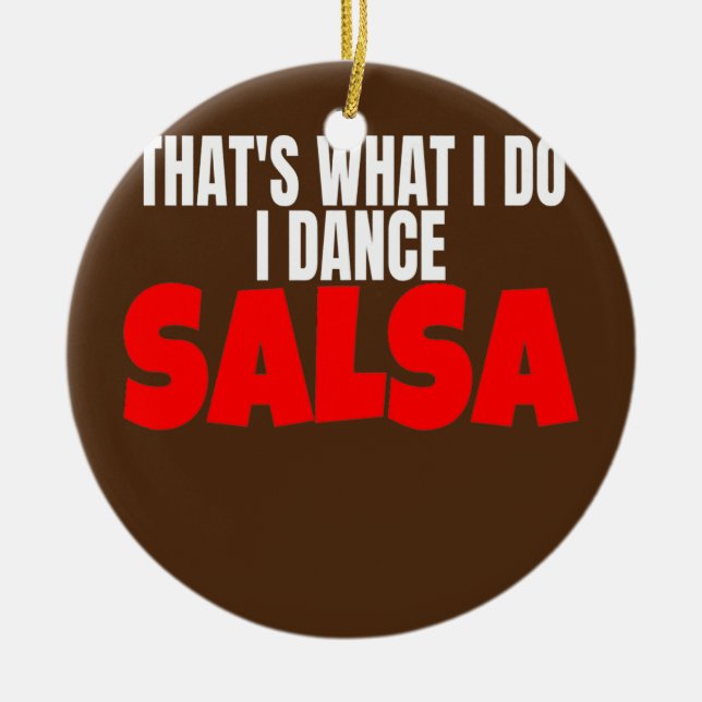 Décoration En Céramique Accessoire de vêtements de danse de salsa C'est ce (Devant)