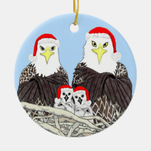 DÉCORATION EN CÉRAMIQUE ACCUEIL PLUS FORT SWFL EAGLE NEST COVER C SANTA HA