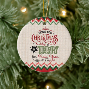 Décoration En Céramique Accueil Pour Noël, En Thérapie Pour Le Nouvel An