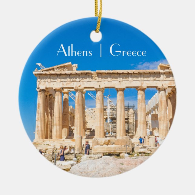 Décoration En Céramique Acropole à Athènes, Grèce (Devant)
