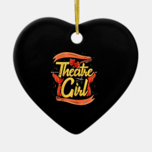 Décoration En Céramique Actrice féminine de théâtre de Broadway