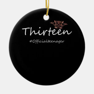 Décoration En Céramique Ado officiel Anniversaire drôle adolescente fille