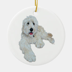 Décoration En Céramique Adorable Goldendoodle