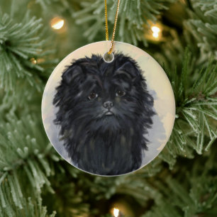 Décoration En Céramique Affenpinscher