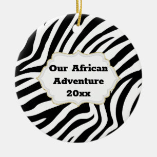 Décoration En Céramique Afrique aventure do-it-yourself année photo zebra 
