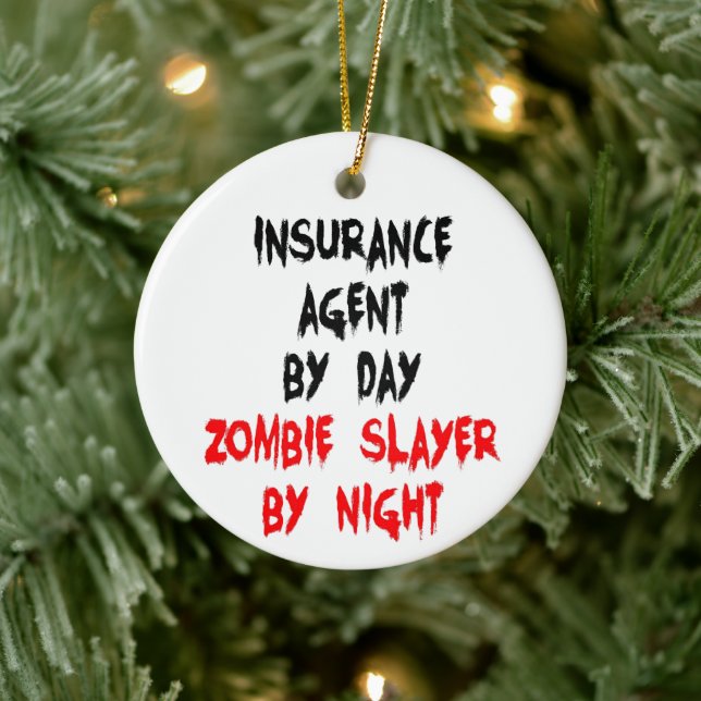 Décoration En Céramique Agent d'assurance Zombie Slayer (Arbre)