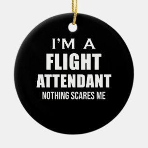 Décoration En Céramique Agent de bord Rien N'A Peur - Travail d'équipage C