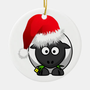 Décoration En Céramique Agriculture en ligne Moutons de Noël