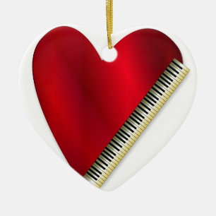 Décoration En Céramique Aimer Jouer Piano