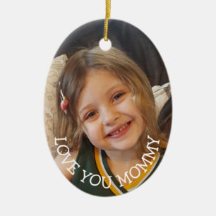 Décoration En Céramique Aimez-vous maman, cadeau de Noël pour maman Noël