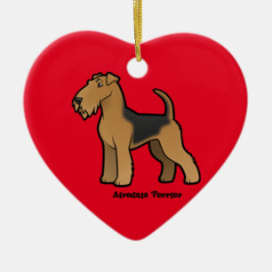 Décoration En Céramique airedale terrier
