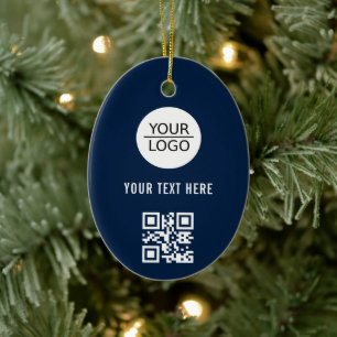 Décoration En Céramique Ajouter votre logo QR Code Promotion de texte pers