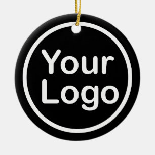 Décoration En Céramique Ajouter votre propre logo Arrière - plan noir