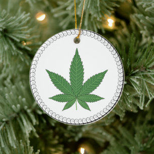 Décoration En Céramique Ajustement de l'arbre de feuille de mauvaises herb