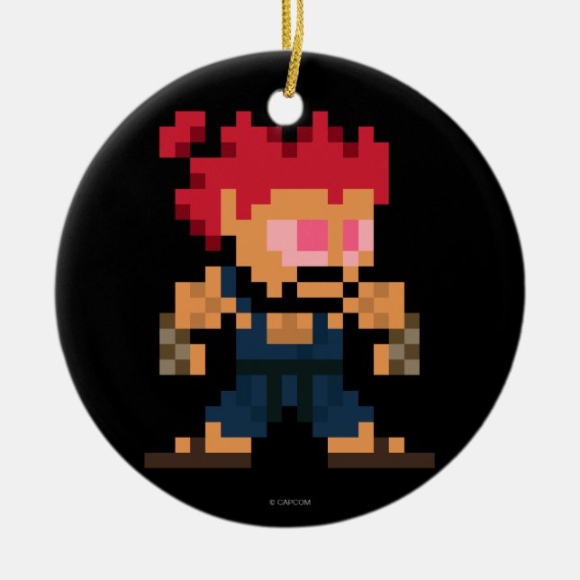 Décoration En Céramique Akuma à 8 bits (Devant)