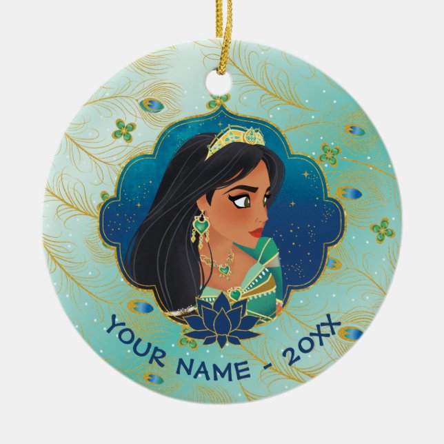 Décoration En Céramique Aladdin | Graphique de profil latéral Jasmine (Devant)