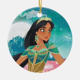 Décoration En Céramique Aladin  Jasmine "Femme de nombreux rêves"