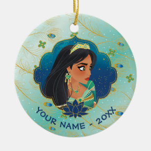 Décoration En Céramique Aladin  Profil latéral Jasmin Graphique