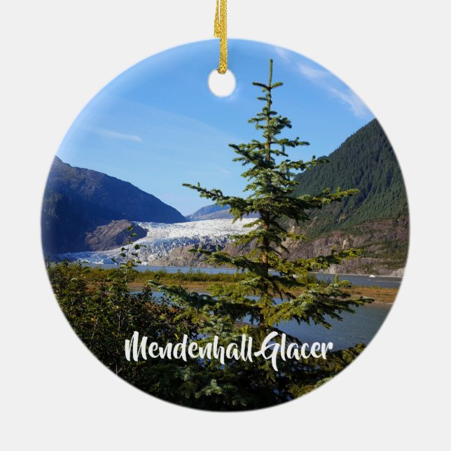 Décoration En Céramique Alaska Mendenhall Glacer Juneau (Dos)