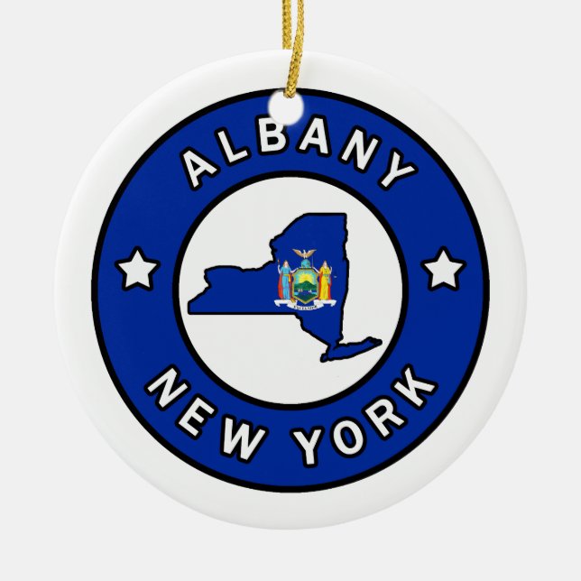 Décoration En Céramique Albany New York (Devant)