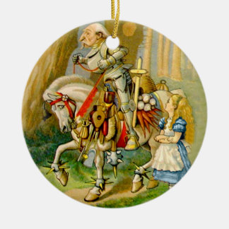 Décoration En Céramique Alice et le chevalier blanc au pays des merveilles