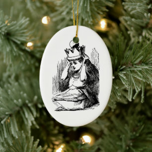 Décoration En Céramique Alice vintage au pays des merveilles, Alice avec C