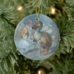 Décoration En Céramique Alice vintage Au Pays Des Merveilles, Illustration