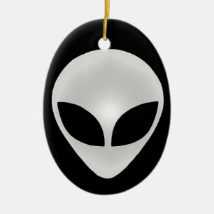 Décoration En Céramique Alien Grey Head