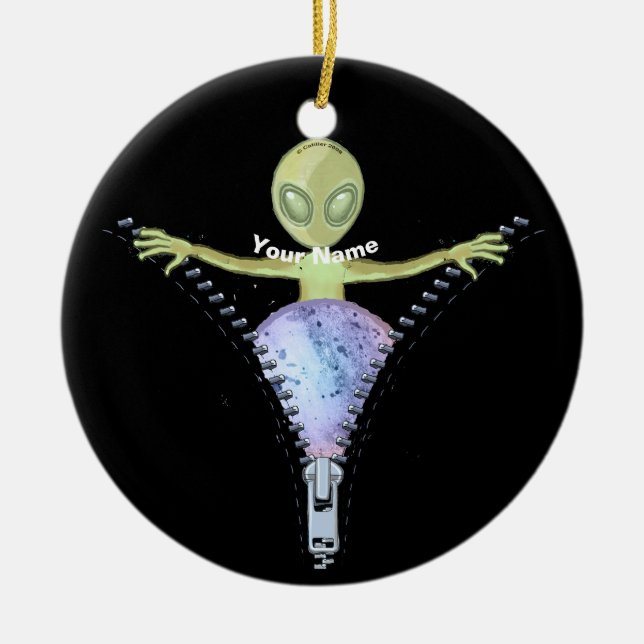 Décoration En Céramique Alien Zipper (Devant)