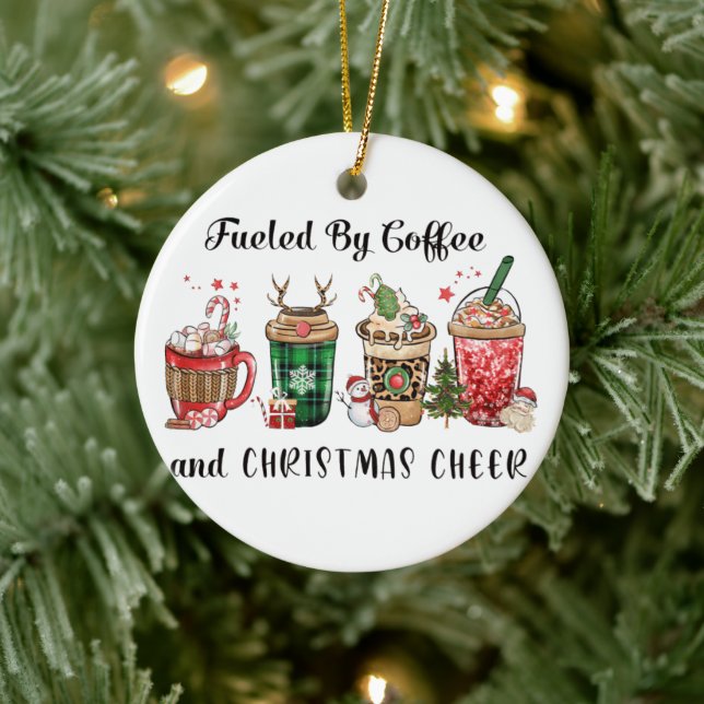 Décoration En Céramique Alimenté par Café et Noël (Arbre)