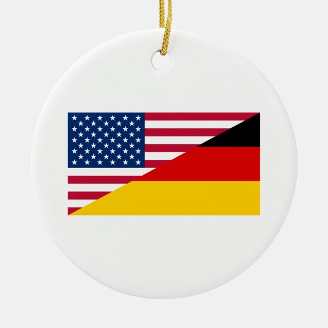 Décoration En Céramique Allemand American Pride US Allemagne (Devant)
