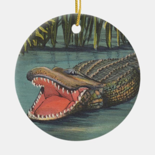 Décoration En Céramique Alligators (Devant)
