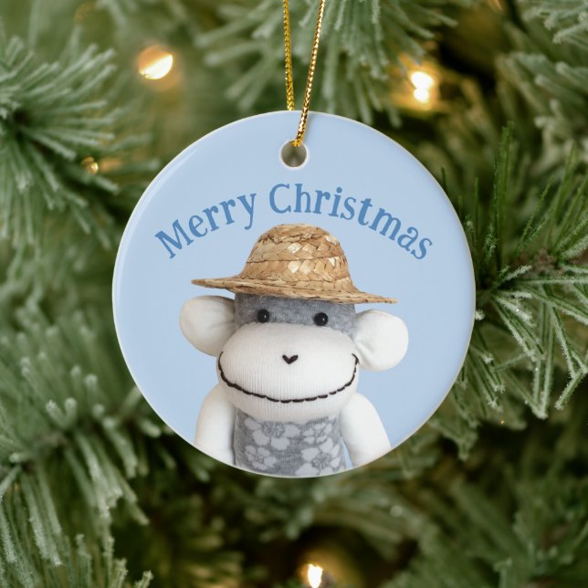 Décoration En Céramique Aloha Sock Monkey(Garçon) (Arbre)