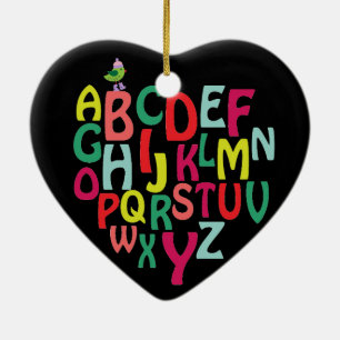 Décoration En Céramique Alphabet