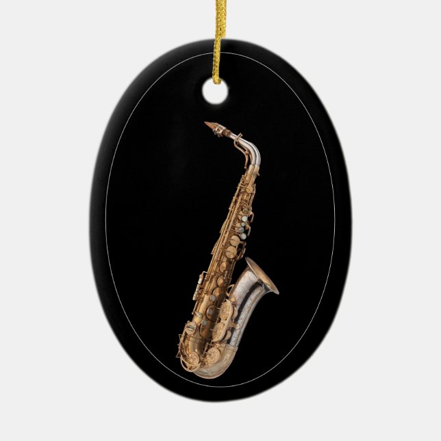 Décoration En Céramique Alto saxophone (Devant)