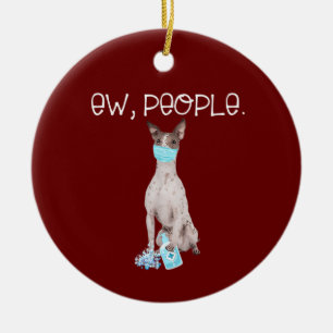 Décoration En Céramique American Hairless Terrier Ew People Dog