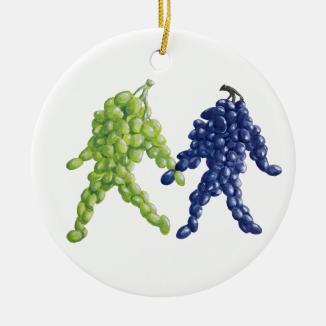 Décoration En Céramique Amis du raisin (Devant)