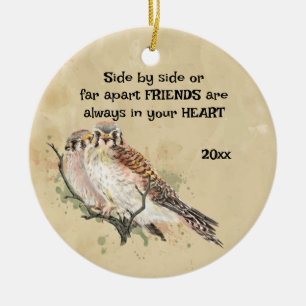 Décoration En Céramique Amis toujours dans votre coeur Citation inspirante