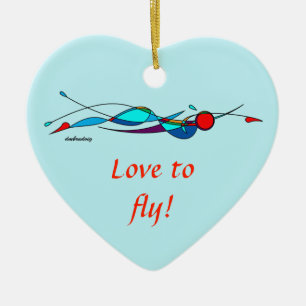Décoration En Céramique Amour pour piloter l'ornement de nageur