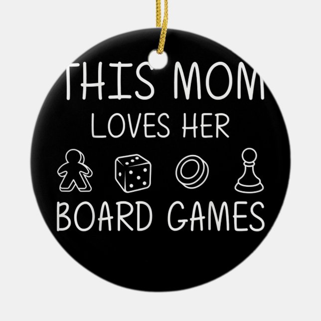Décoration En Céramique Amoureux Du Jeu De Planche Drôle Cadeau Pour Maman (Devant)