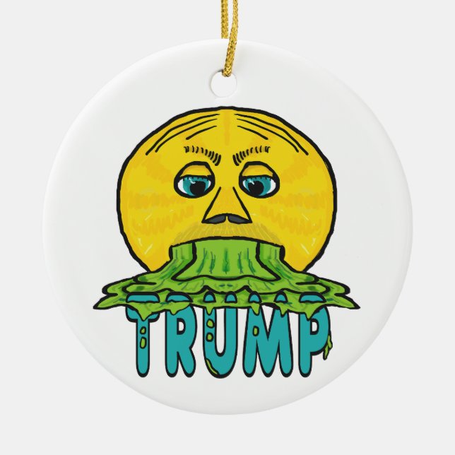 Décoration En Céramique Amusant anti-Trump (Devant)