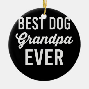 Décoration En Céramique Amusant grand-chien grand-père grand-mère Amoureux