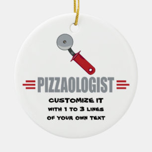 Décoration En Céramique Amusant, j'aime la pizza