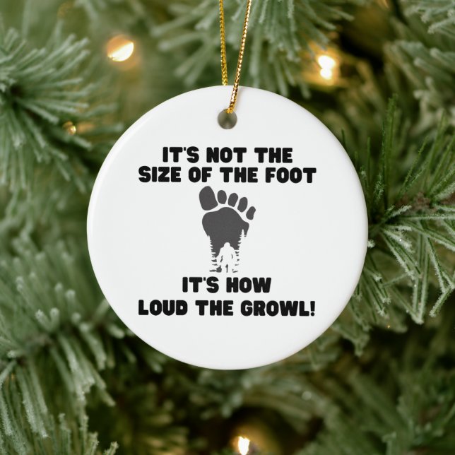 Décoration En Céramique Amusant Squatchy Bigfoot Ornament (Arbre)