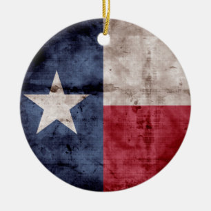 Décoration En Céramique Ancien drapeau du Texas