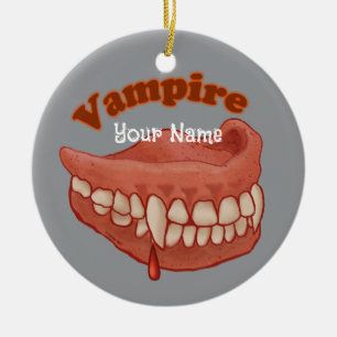 Décoration En Céramique Anciennes Dents de Vampire