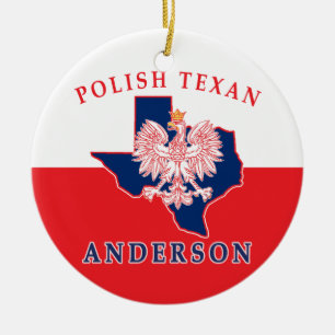 Décoration En Céramique Anderson Polonais Texan Round Orament