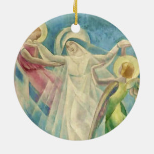 Décoration En Céramique « Ange » de l'artiste mexicain Angel Zarraga
