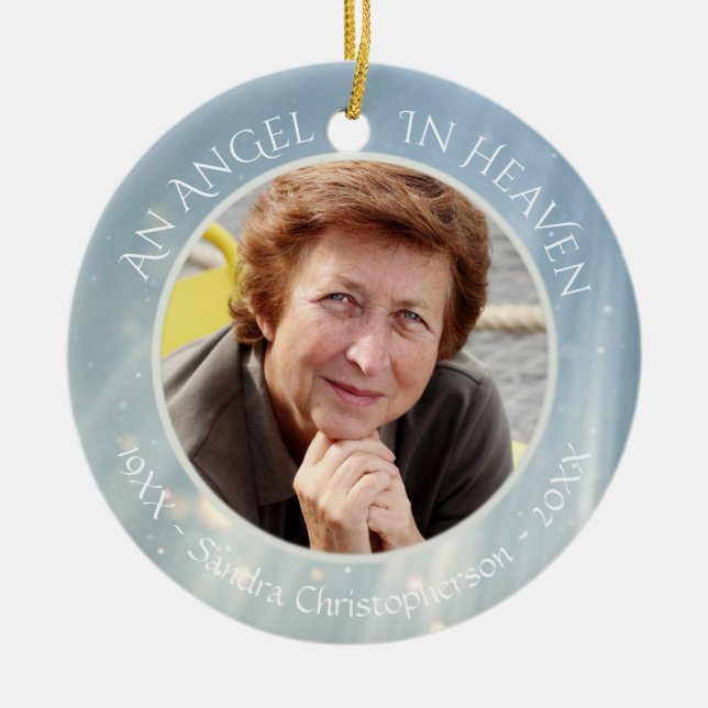 Décoration En Céramique Angel au paradis | Mémoire (Devant)