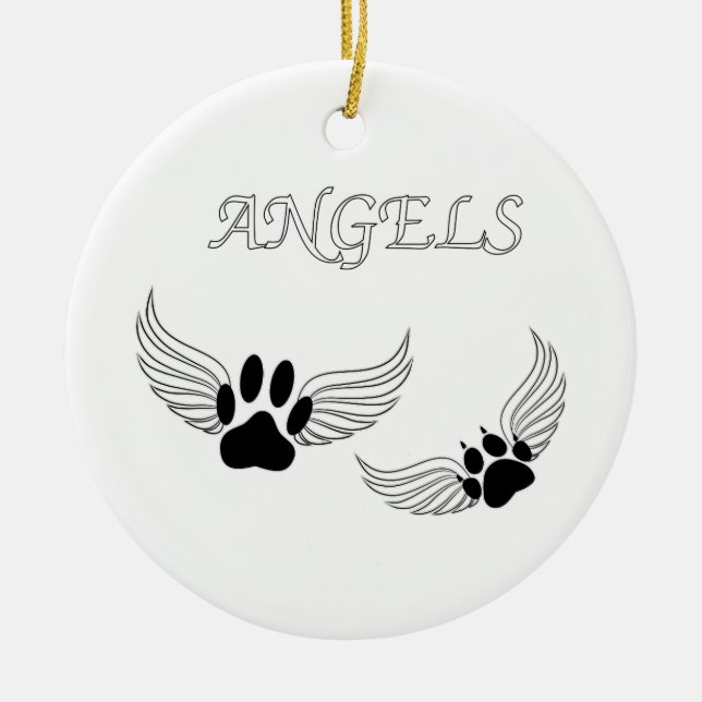 Décoration En Céramique Angel Pet Animaux (Devant)